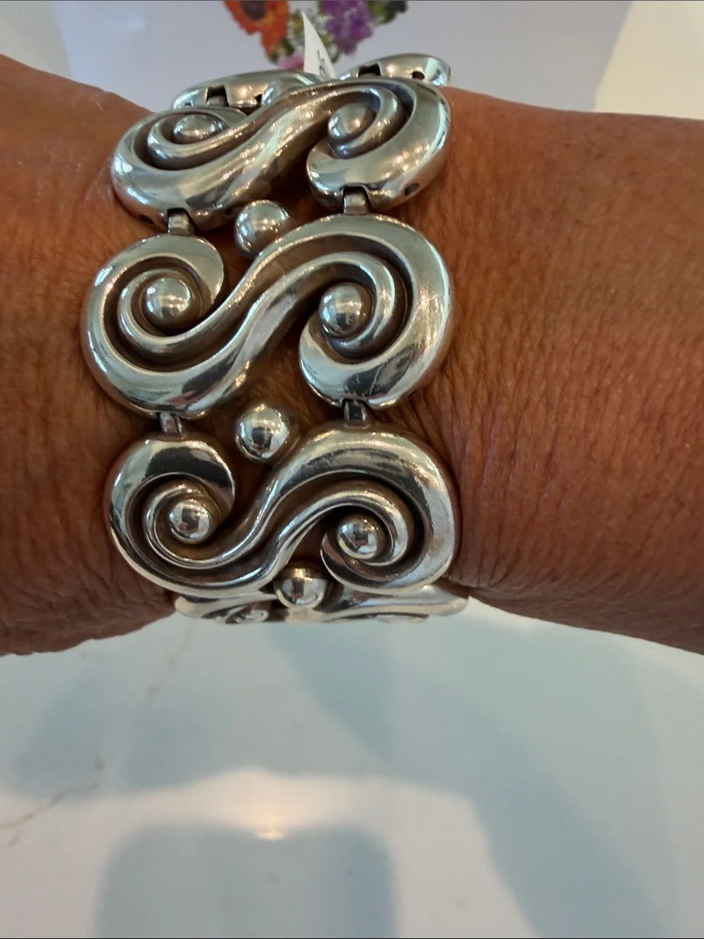 NWT Brighton Silver Swirl Link Bracelet - Silver